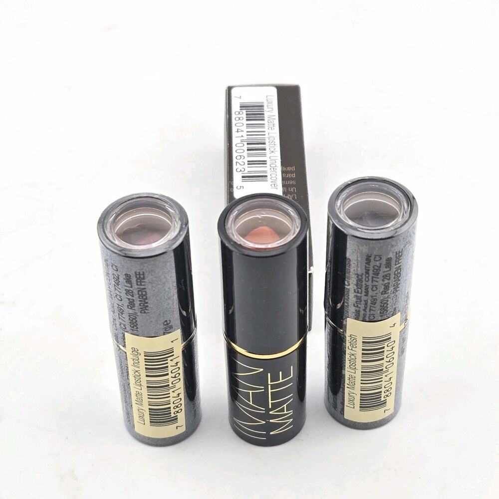 IMAN Luxury Matte Lipstick Mixed Lot Of 3 Assorted Colors Full Size Gift Set